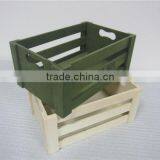 Green Color Plywood Wooden Crate for Milk Friut thumbnail-5