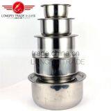 Hot Selling Stainless Steel Soup Pot Kitchen Cookware With Glass Lid thumbnail-1