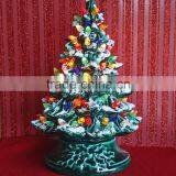 Bulb Lights up Painting Ceramic Christmas Tree Light thumbnail-1