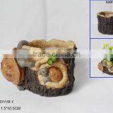 TURTLE FLOWER POT/GARDEN FLOWER POT/RESIN GARDEN DECORATION thumbnail-1
