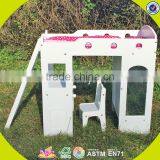 Wholesale Kids Toy Double-deck Children Toy Wooden Doll Bed W06B039 thumbnail-3