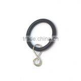 Furniture DIY Steel Curtain Rod Ring Loose Eyelet ID35mm/OD42mm Black Colour thumbnail-3
