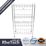 Metal Decorative Shower Caddy and Standing Corner Bathroom Towel Racks thumbnail-1