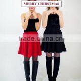 2017 Merry Christmas Sexy One Piece Girls Party Dresses Faux Fur Bust Christmas Costume HSD5490 thumbnail-2