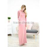 2017 Spring Women Latest High Waist Long Sleeve Maxi Dress HSD9901 thumbnail-3