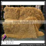CX-D-23D Home Customize Design Genuine Mongolian Lamb Fur Blanket thumbnail-2