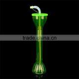 Wholesale Sanitary Cup Funny Ice Slush Cup PET Disposable Plastic Juice Cup With Straw