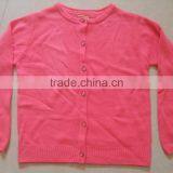 High Quality 2017 Latest Fashion Design Custom Long Sleeve V Neck Plain Cardigan Wool Sweater Design for GirlBKN5300) thumbnail-1