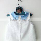 Wholesale Custom New Cute Baby Girl Clothes White Top and Blue Little Shorts thumbnail-3
