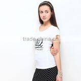 Wild White T-shirts Slim Body Tight T-shirts thumbnail-3