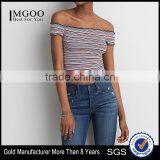 MGOO Wholesale Wrapped Chest Women Tunic Tops Stripe Printing Hot Girls Sexy Tank Top thumbnail-1