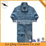 Top Quality Denim Short Sleeve Custom Mechanic Shirts thumbnail-2