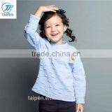 2016 Winter Knitted Girls t Shirt Kids Clothing for Girls With Cute Rabbit Corsage Long Sleeves Shirt T16057 thumbnail-3