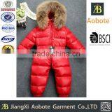 2016 Hot Saling Siamese Trousers Hoody Belt Kid Down Jacket thumbnail-1