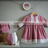 Lace Christmas Dresses Mother Daughter Matching Dress Baby Girl Frocks With Baby Bloomers thumbnail-2