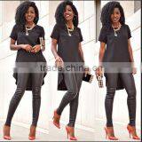 New Fashion Long Tail t Shirt Swallow-tailed Women Blouse Skirt Long Back Short Front Swallow Tailed Shirt for Women thumbnail-5