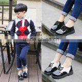 S16630A 2017 Boys Leather Shoes Flat Casual Dress Shoes thumbnail-1