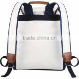 Cutter & Buck Legacy Cotton Backpack - Made From Genuine Saddle Leather, Cotton Canvas and Comes With Your Logo. thumbnail-4