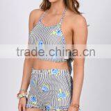 Adorable Flexiblefloral Two Piece Swimsuits Fashion Floral Print Swimsuit thumbnail-2