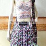 Large Cotton Shoulder Bag Hippie Boho Sling Crossbody thumbnail-1