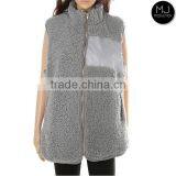 Wholesale Women Zip Sleeveless Fleece Vest thumbnail-4