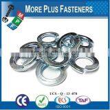 Made in Taiwan DIN 127 Galvanized Carbon Steel Stainless Steel Split Lock Washer thumbnail-2