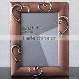 Factory Best Selling New Style Love Heart Photo Frame for Coppery Plated Photo Frame KJJ-2