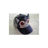 Cute Cat Shaped Kids Baseball Caps With Velcro, 100% Cotton Personalized Baseball Cap For Children thumbnail-1