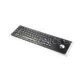 Black Panel Mount Stainless Metal Trackball Keyboard  , Input Devices Keyboard