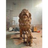 Bronze Casting Art Lion Sculpture for Royal Decor in Garden thumbnail-2