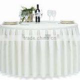 Table Skirting With Pleats From China Factory