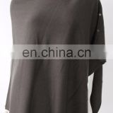 Low price 91stock colors 100%cashmere buttoned ponchos