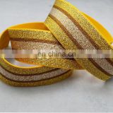 high quality woven elastic bands with metallic yarn
