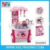 Funny touch sensing kitchen toy set with light and music