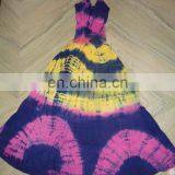 COTTON TIE DYE LADIES DRESS PACK OF 50 PCS thumbnail-1