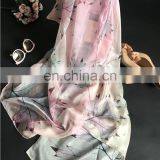 High Quality Feel Soft Pure Silk Scarf Chinese Scarf thumbnail-4
