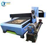 China Cnc 1325 Metal Plasma Cutting Machine For Stainless Steel pipe with rotary