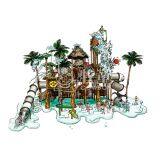 Fiberglass Water Slide Hotel Aqua Park Design Water House for Kids thumbnail-4