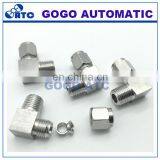 Quick Coupler ZG1/4 Male Thread O.D 3/8 Inch Hard Tube Stainless Steel Elbow Connector Fitting thumbnail-3