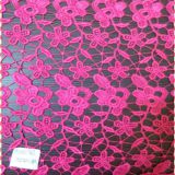 Pink Chemical allover lace fabric /tecido renda guipir rosa/   rosa Guipure-Spitze Stoff/rozowy KORONKA GIPIUROWA  A1500762