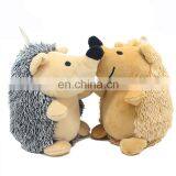 Stuffed Grey and Yellow Toy Puppy Stocked Wholesale Pet Dog Toy Plush Hedgehog thumbnail-1