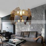 Modern Luxury Crystal Hanging Chandelier Lighting Indoor Pendant Light thumbnail-5