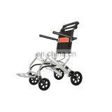 Medical Device Lightweight Manual Transport Aluminum Folding Wheelchair for Elderly thumbnail-3