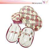 Beauty and Personal Care Lady Manicure Set 4 Leaves Flower PU Manicure Pedicure