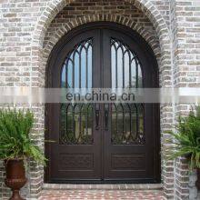 Simple Wrought Rod Iron Single Front Doors Price thumbnail-3