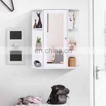 Single Door Bathroom Mirror Cabinet 2 Tier Inner Shelves Wall Mounted Medicine Cabinet thumbnail-5