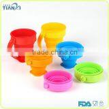 Funny Heat Resistance Silicone Collapsible Custom Foldable Cup With Plastic Handle thumbnail-6