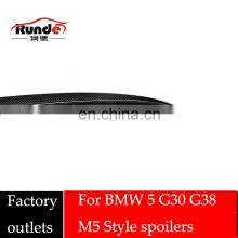 Runde Car Modification Factory Outlets Universal Spoiler Carbon Rear Wing For BMW 5-Series G30 G38 M5 Style Spoiler thumbnail-4