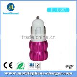 Factory direct supply dual usb car charger Wholesale Aluminum car charger 5V 3.1A for Mobile phone