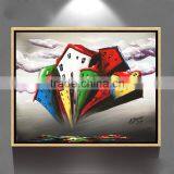 Abstract Sky Huose Oil Painting on Canvas for Living Room New Design thumbnail-1